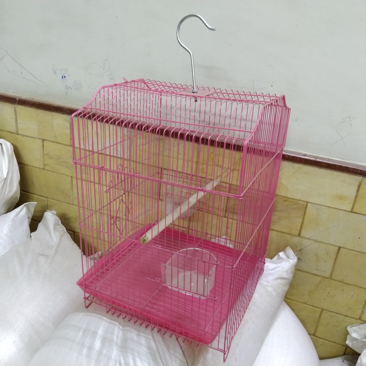 LỒNG CHIM SIZE 30*40 CHO CHIM,YẾN PHỤNG, VẸT(MÀU SẮC LỒNG XANH, HỒNG,CAM CÓ THỂ THAY ĐỔI THEO KHO CỦA SHOP)