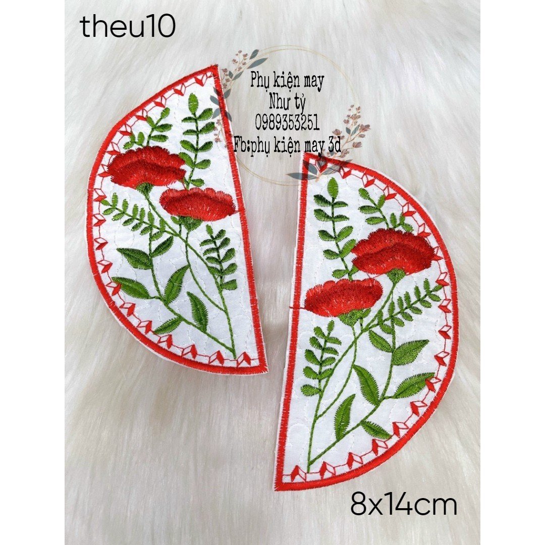 tấm tròn thêu cách tân trang trí
