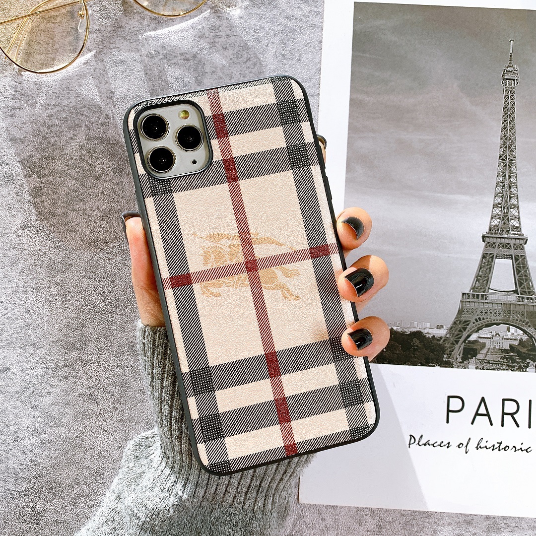 Ốp Lưng Da IMD Họa Tiết BURBERRY