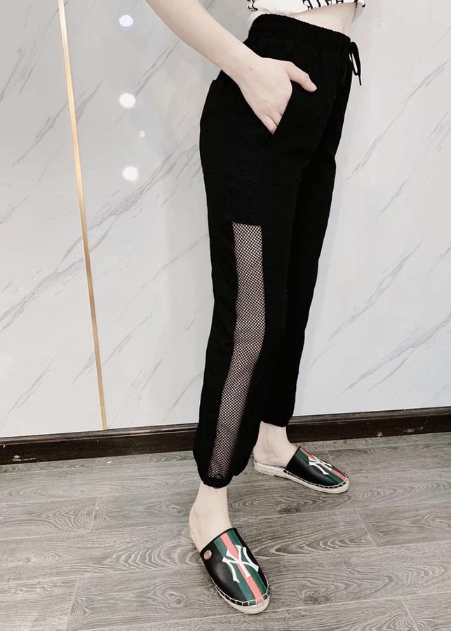 Quần jogger tập gym phối lưới