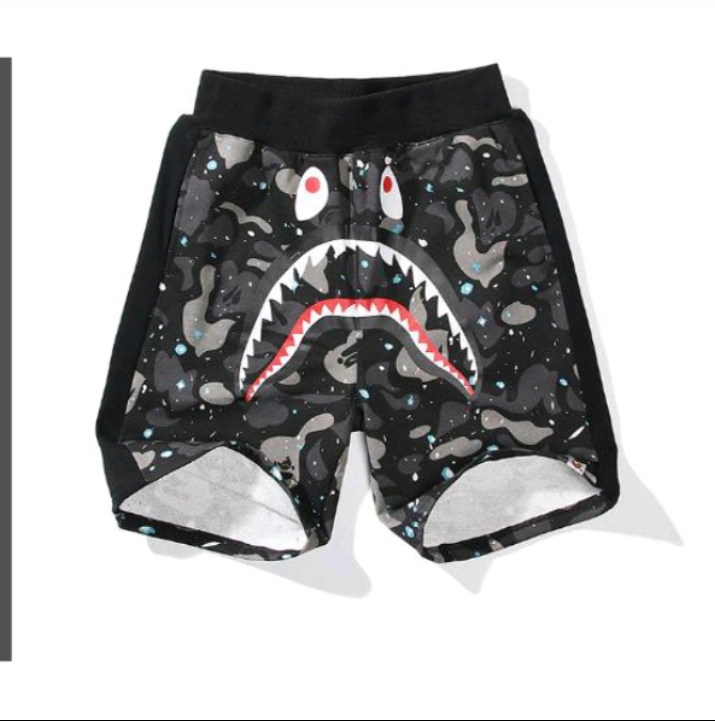 Short bape shark galaxy ss22, quần đùi bape cá ngáo, quần ngố bape cá mập chất liệu cotton