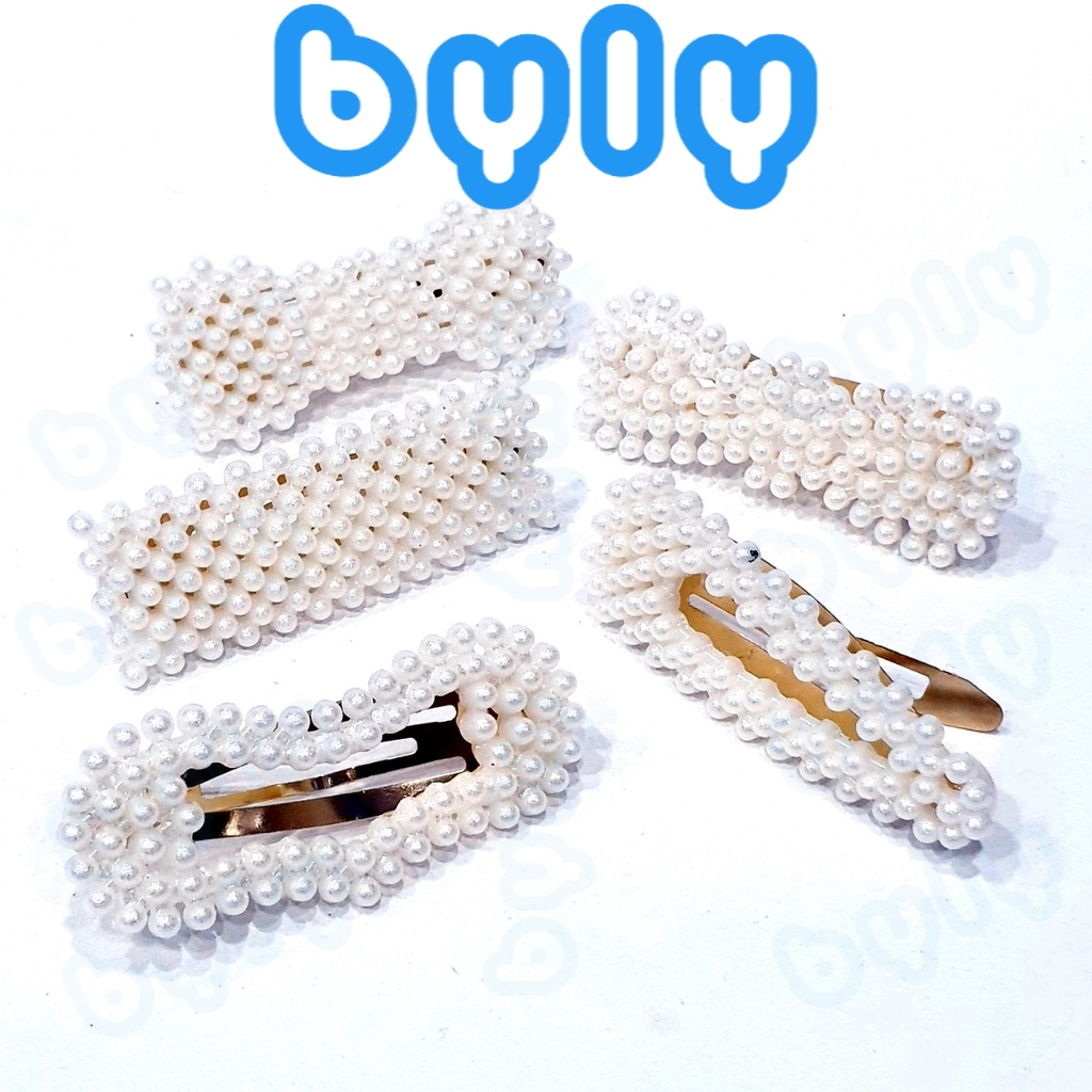 [Ship hỏa tốc] Kẹp tóc bấm thời trang đen - trắng  VBBET30 - ByLy Store
