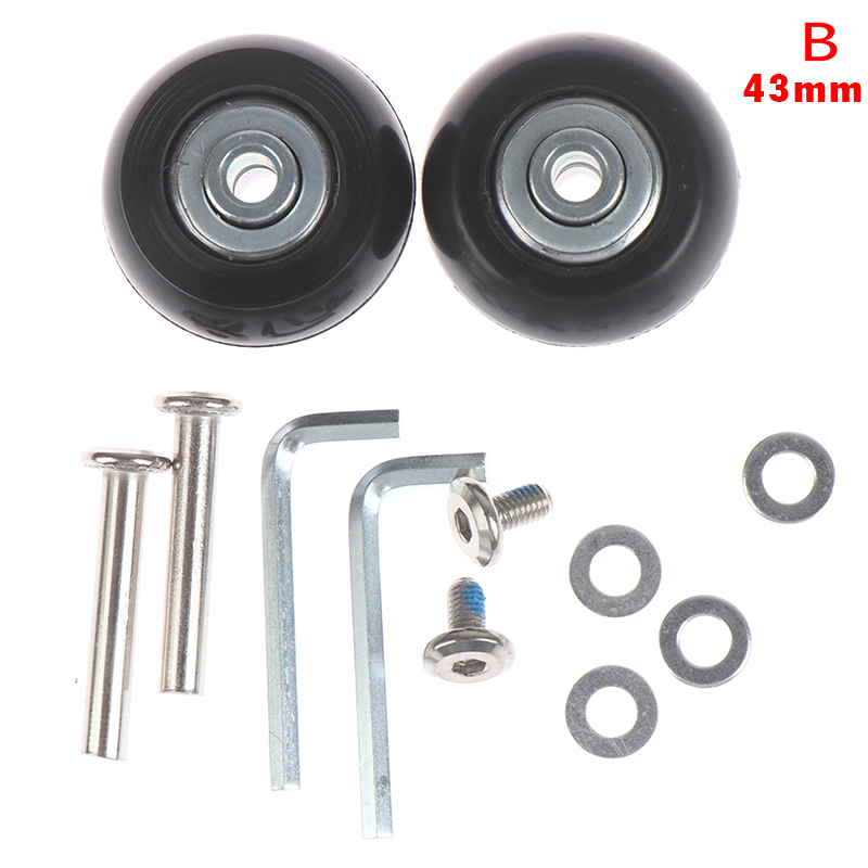 FH OD 40-54mm Luggage Suitcase Replacement Wheels Repair Kit Axles Deluxe