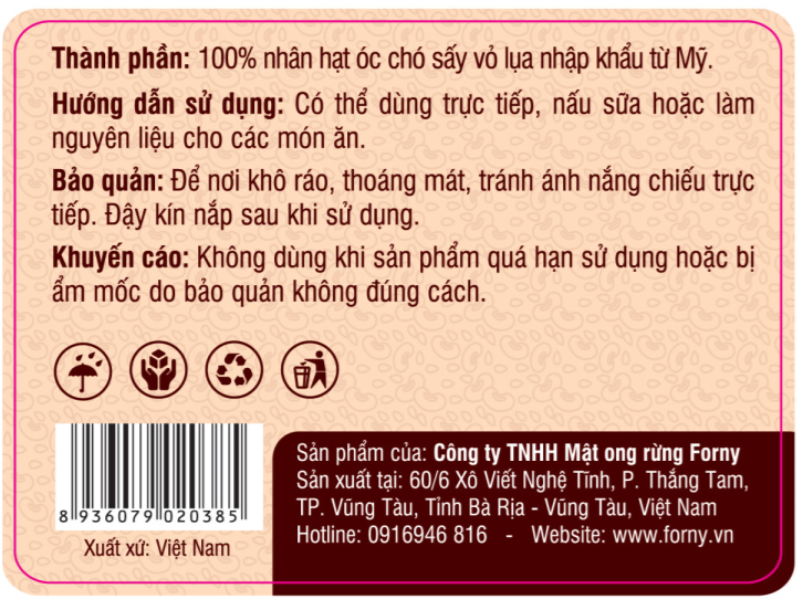Nhân Óc Chó Forny With Nuts gói 400g