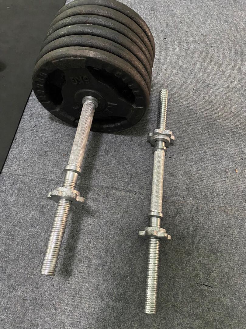 Combo 60Kg Tạ+ 2 Đòn Tay 45cm Dùng Siêu Bền