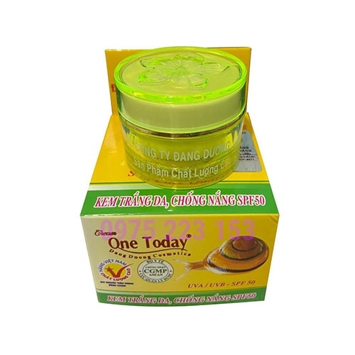 Kem trắng da chống nắng SPF50 One Today 10g