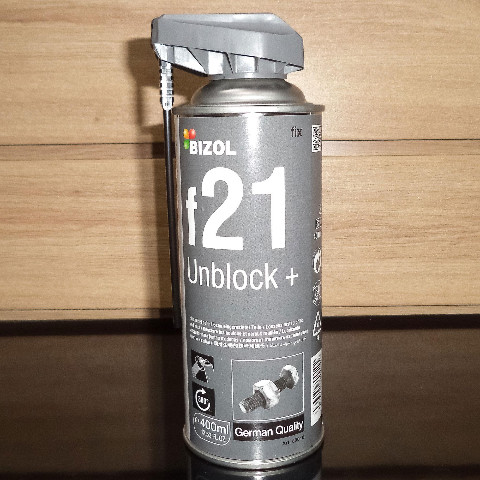 Bình xịt phá gỉ Bizol Unblock+ f21