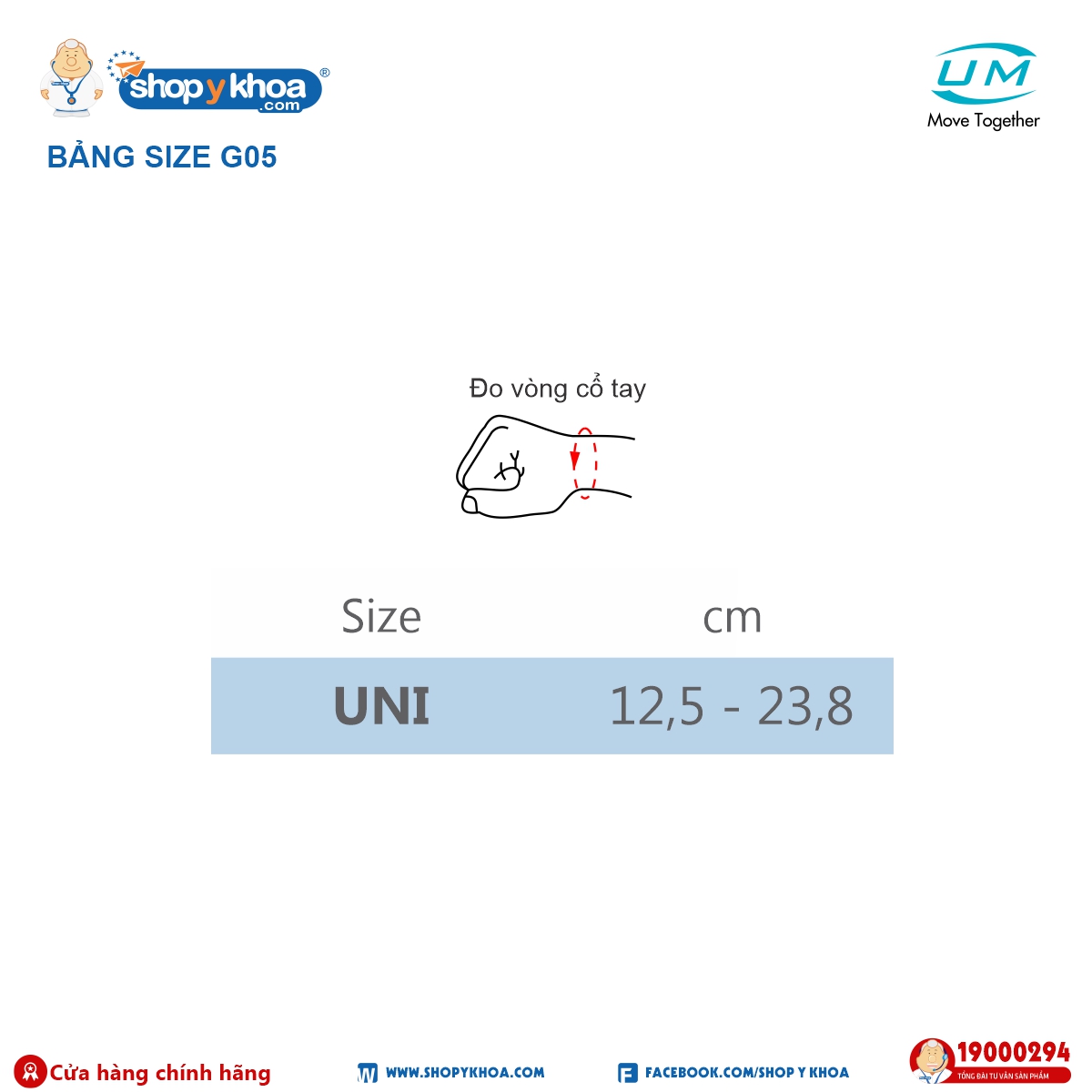 Băng cổ tay United Medicare (G05)