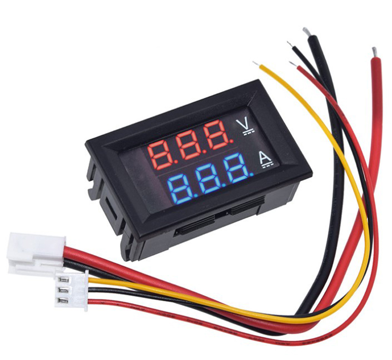 Đồng hồ đo vôn ampe 10a 0-100vdc đo điện áp và dòng dc