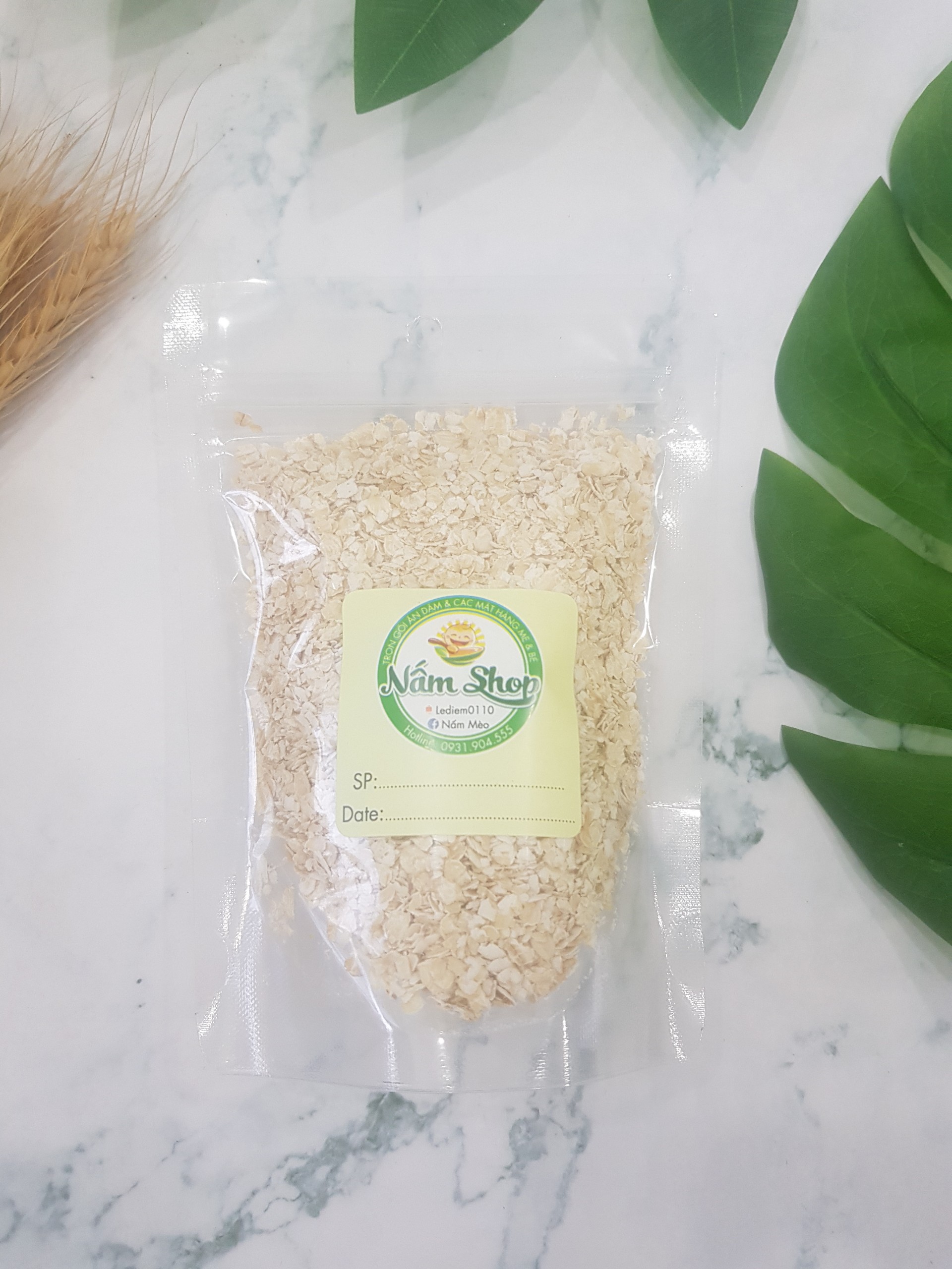 Yến mạch cán mỏng hữu cơ đức bio hafer flocken 500gr