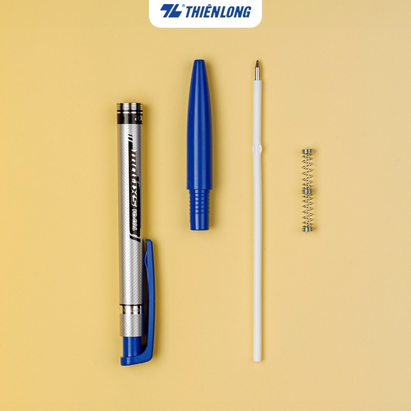 Bút bi 0.7mm Matixs FO-024 (Xanh, Đen, Đỏ) Flexoffice - Thiên Long