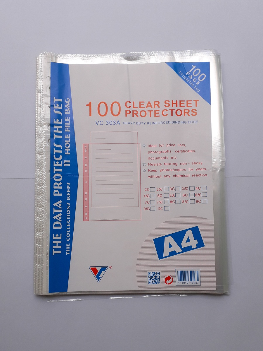 Bìa nilon lỗ 400 gr/ xấp