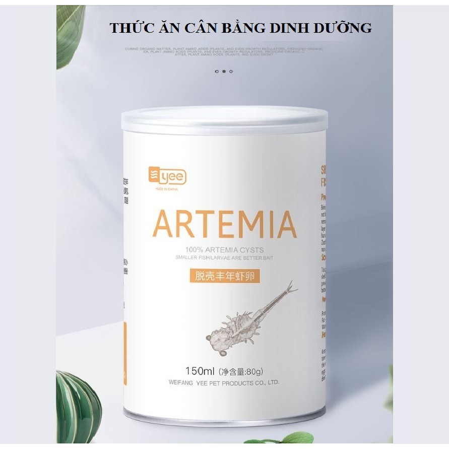 Artemia tách vỏ sấy khô lon 150ml