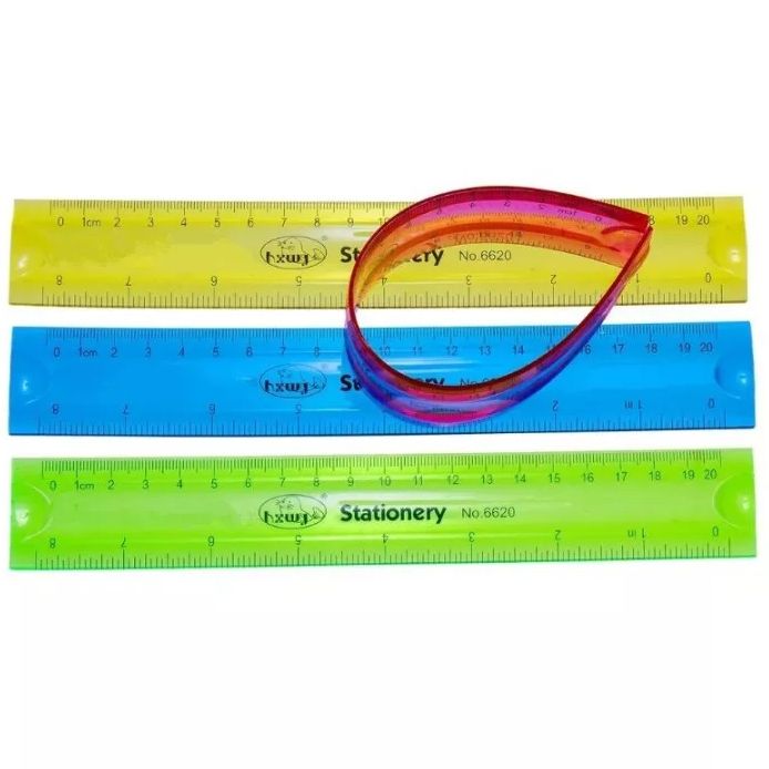 Thước dẻo màu Aihao 20cm loại dày