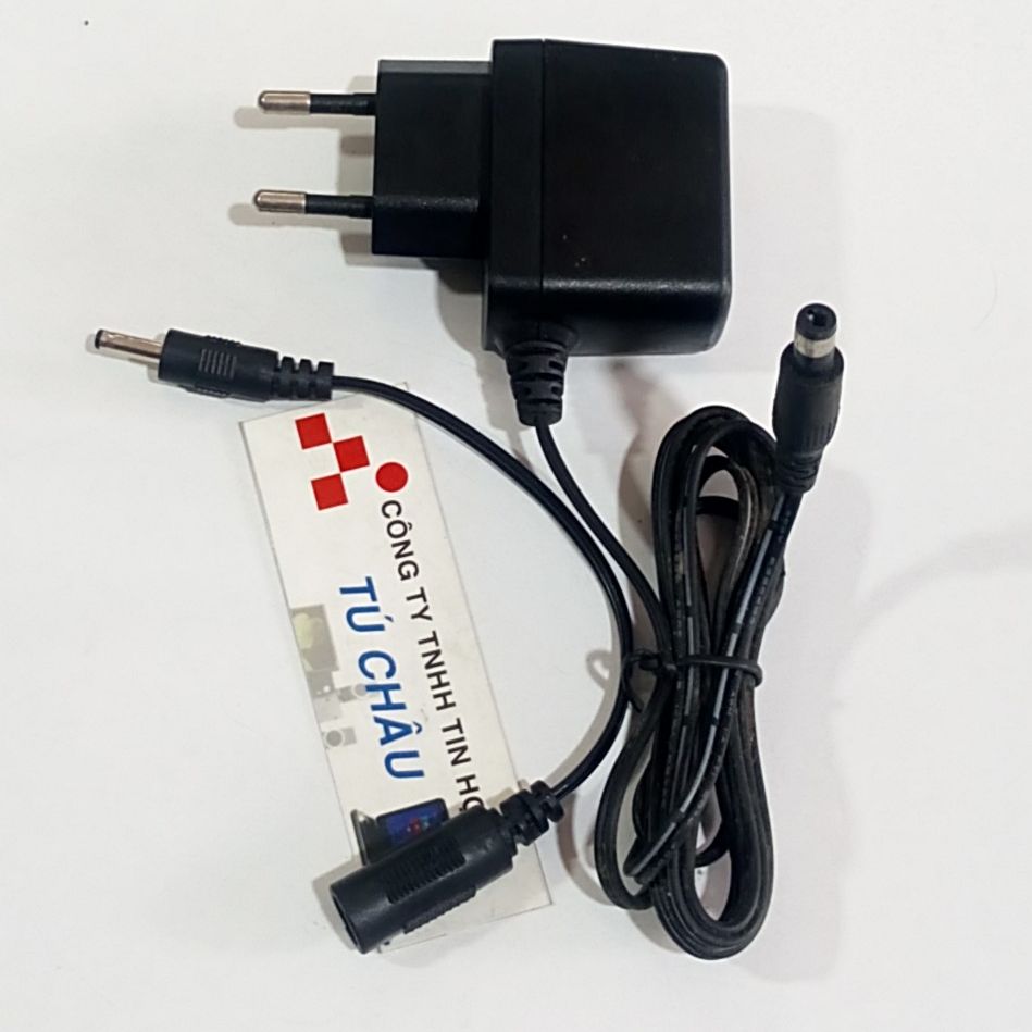 Adapter dc 12v - 0.5a + cáp chuyển nguồn ra đầu nhỏ 3.5mm x 1.35mm