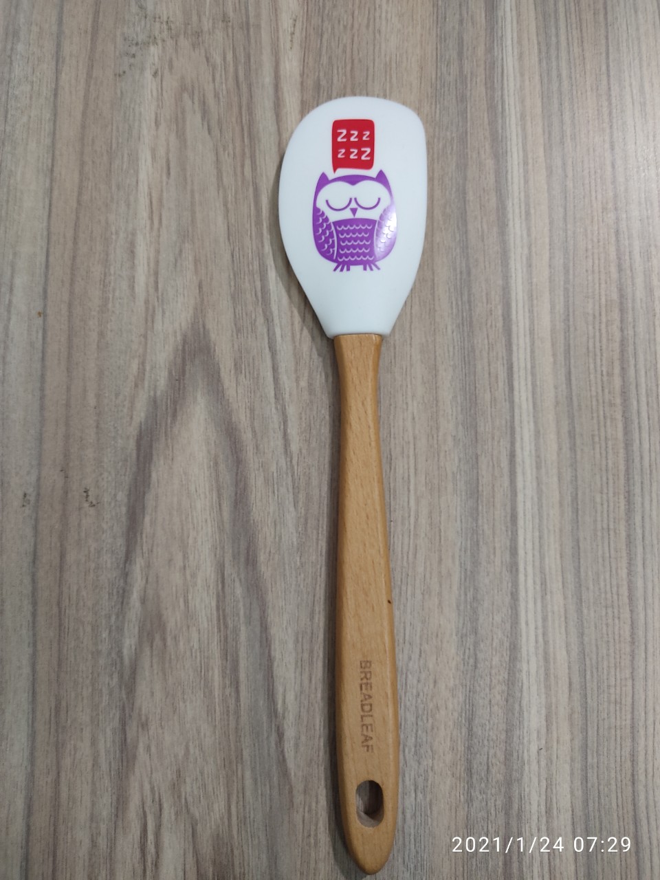 VÉT BỘT, KEM SILICON CÁN GỖ HÌNH THÚ BREADLEAF 32CM