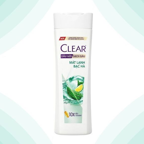 Dầu gội đầu clear mát lạnh bạc hà 340g