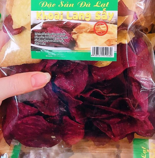 500gr khoai lang tím sấy giòn đặc sản Đà Lạt