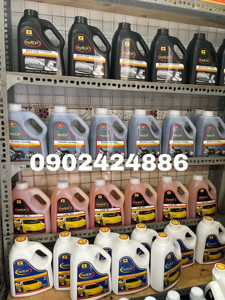Bọt tuyết rửa xe Pallas 6L[đậm đặc,pha 80lit nước][Hàng chính hãng]