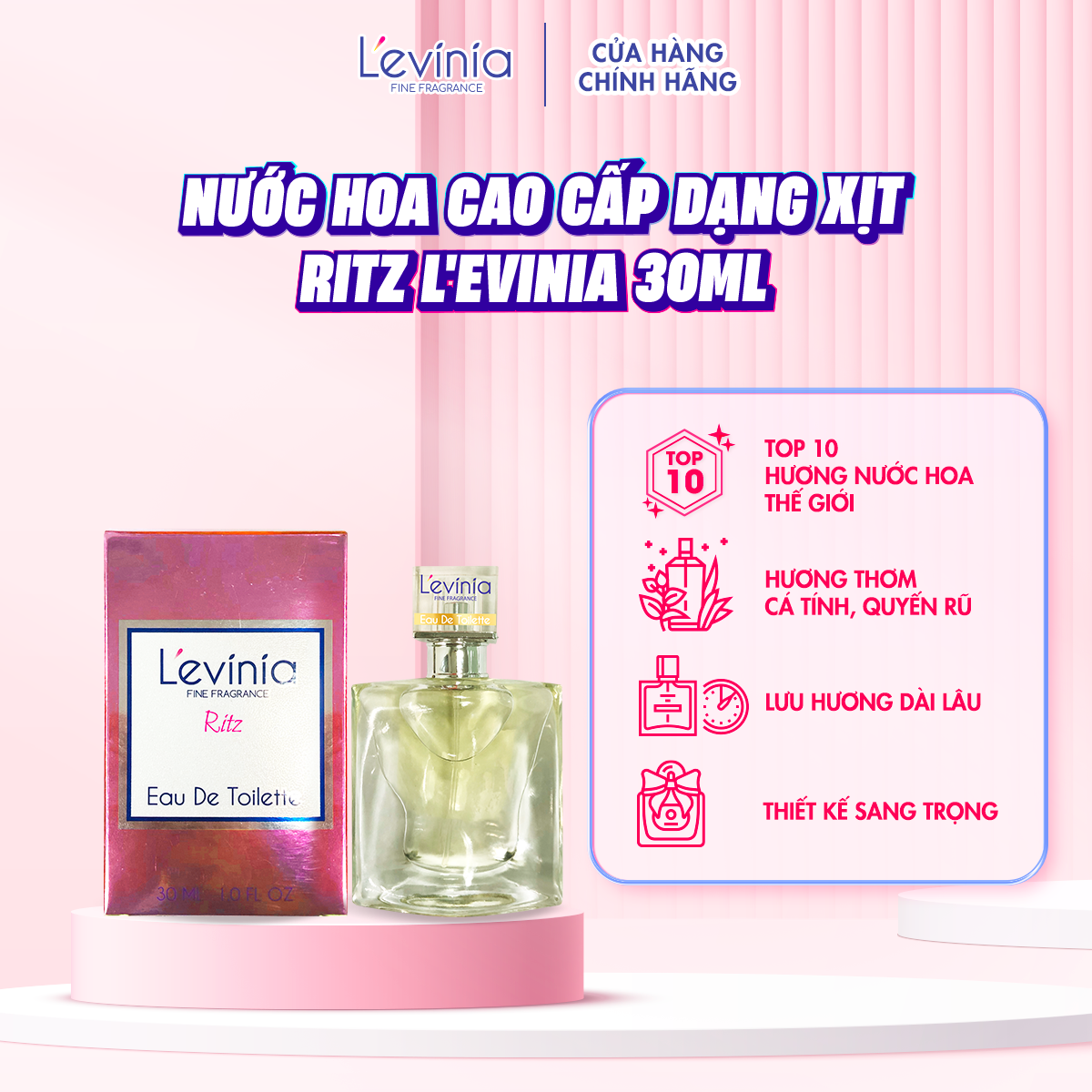 Nước Hoa Cao Cấp Dạng Xịt L'evinia RITZ 30ml