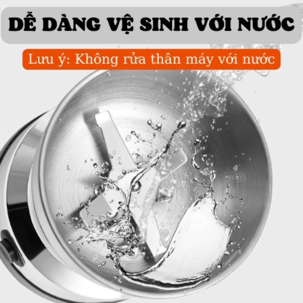 Máy xay hạt khô, ngũ cốc, gia vị đa năng Máy xay 4- 6 lưỡi xin sò- Máy xay tiêu cực nhanh và tiện lợi