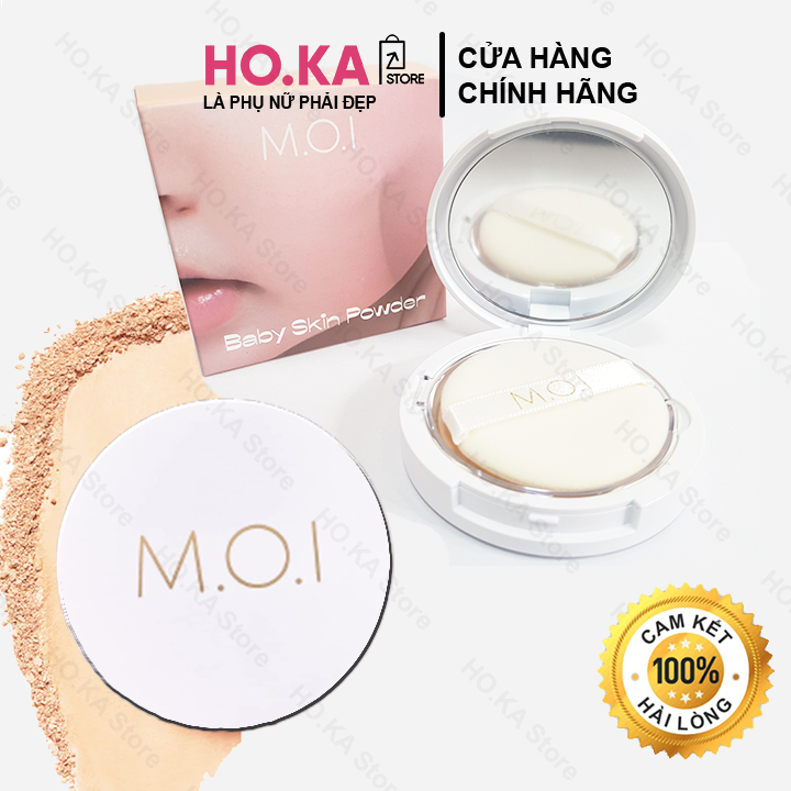 Phấn Phủ Kiềm Dầu Hồ Ngọc Hà Phấn Phủ MOI Dạng Bột Nén Không Màu Mỏng Mịn