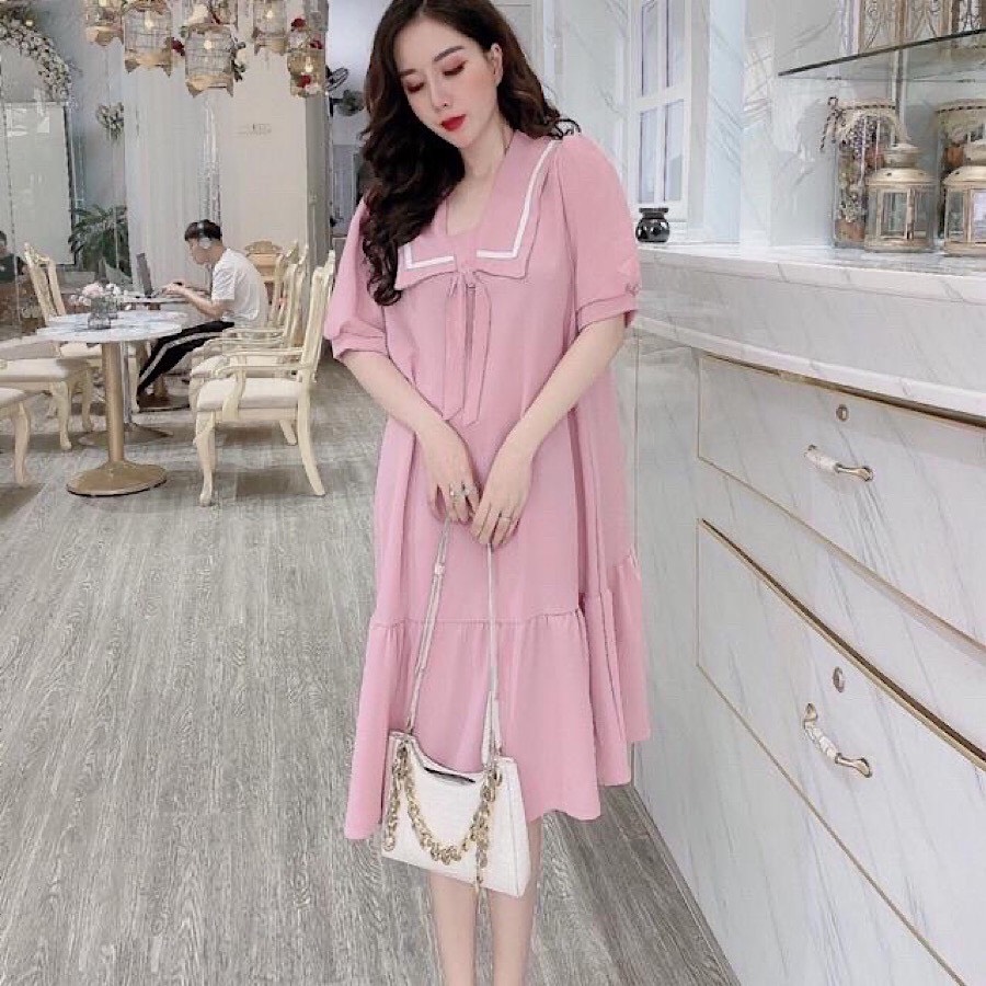 [HCM]Đầm bầu dự tiệc hồng dễ thương