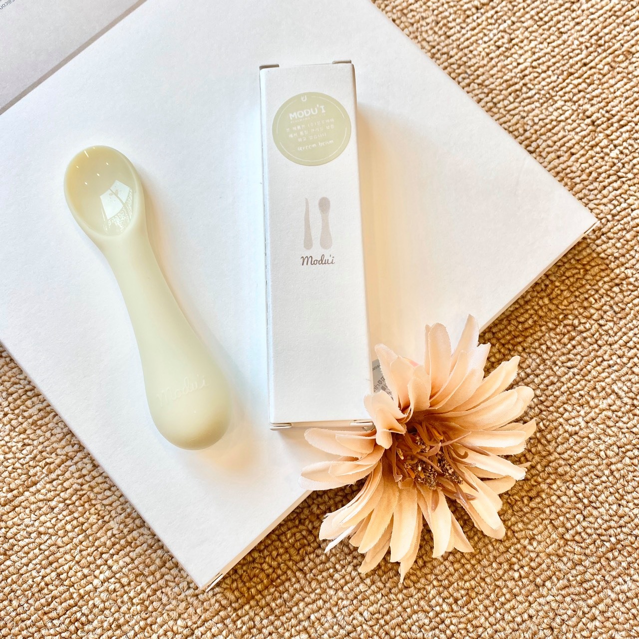 Thìa ăn dặm silicon Bluemama Hàn Quốc