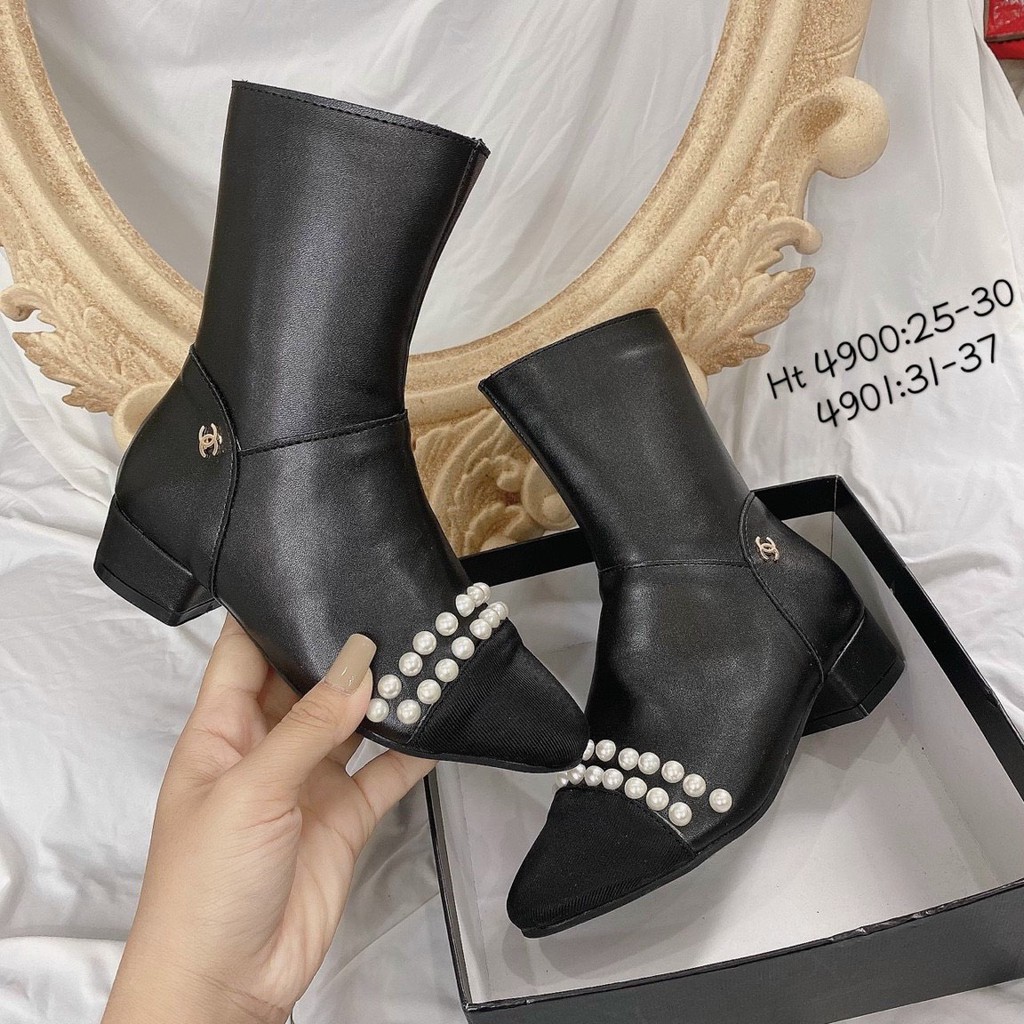 [HCM]Boot Da Sang Chảnh Xịn Xò Cho Bé Gái