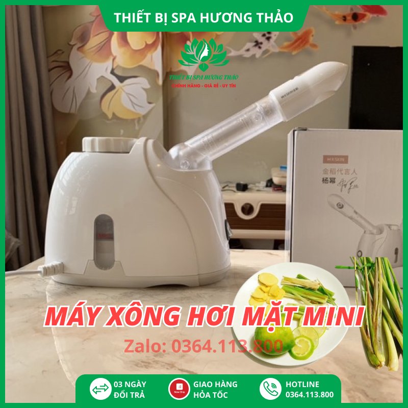 [Sẵn Hàng] Máy xông hơi mặt mini, xông sả, chanh...