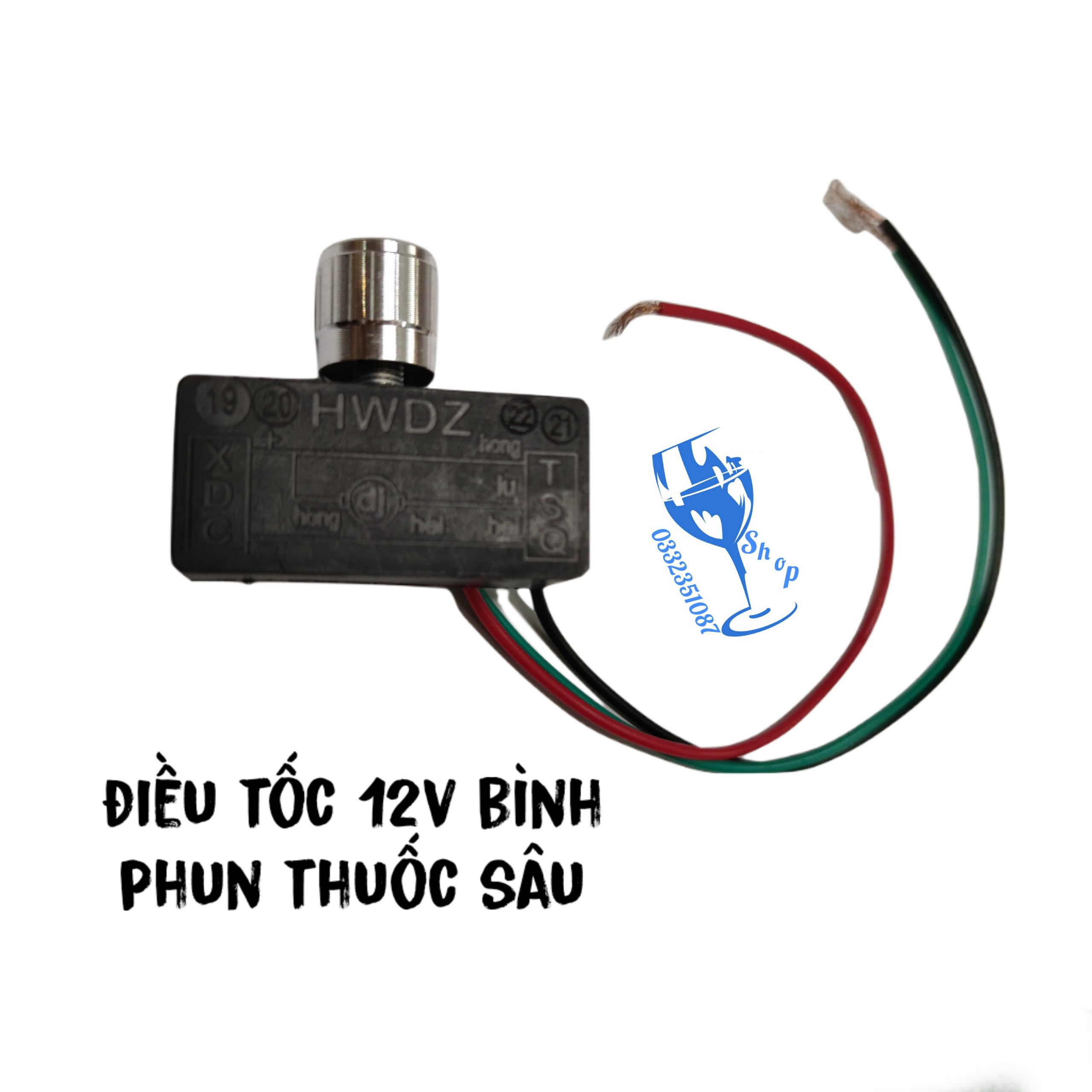Chiết áp bình phun trừ sâu, relay 12v chỉnh áp shopgiadungluongyen