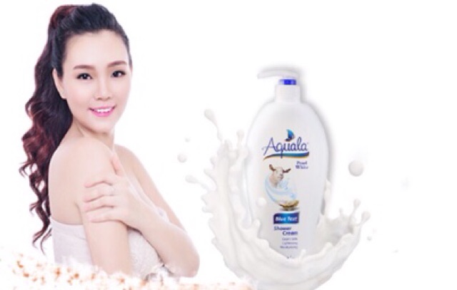 [HCM]Sữa Tắm Aquala Tinh Chất Sữa Dê ngọc Trai 12lit