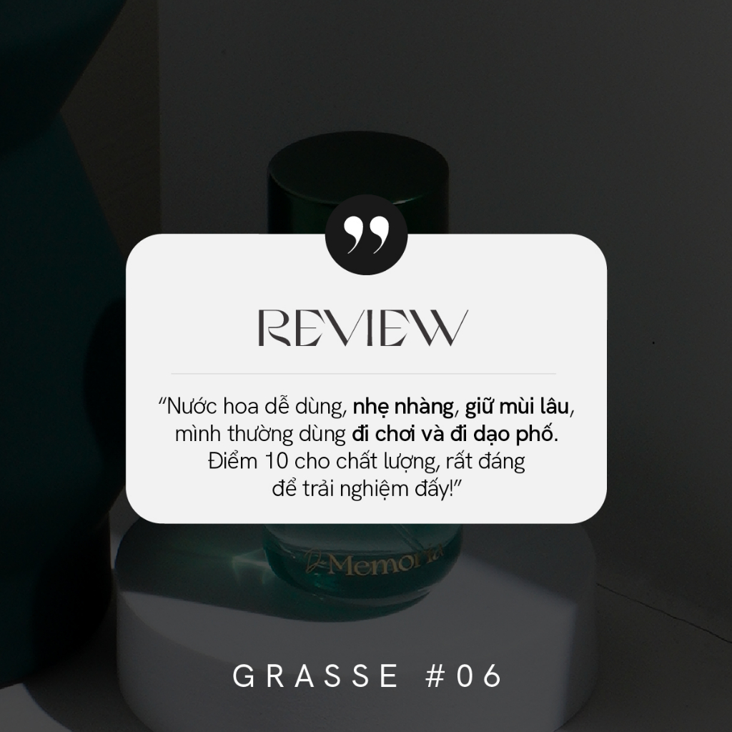 Nước Hoa De Memoria 06 Grasse 30ml