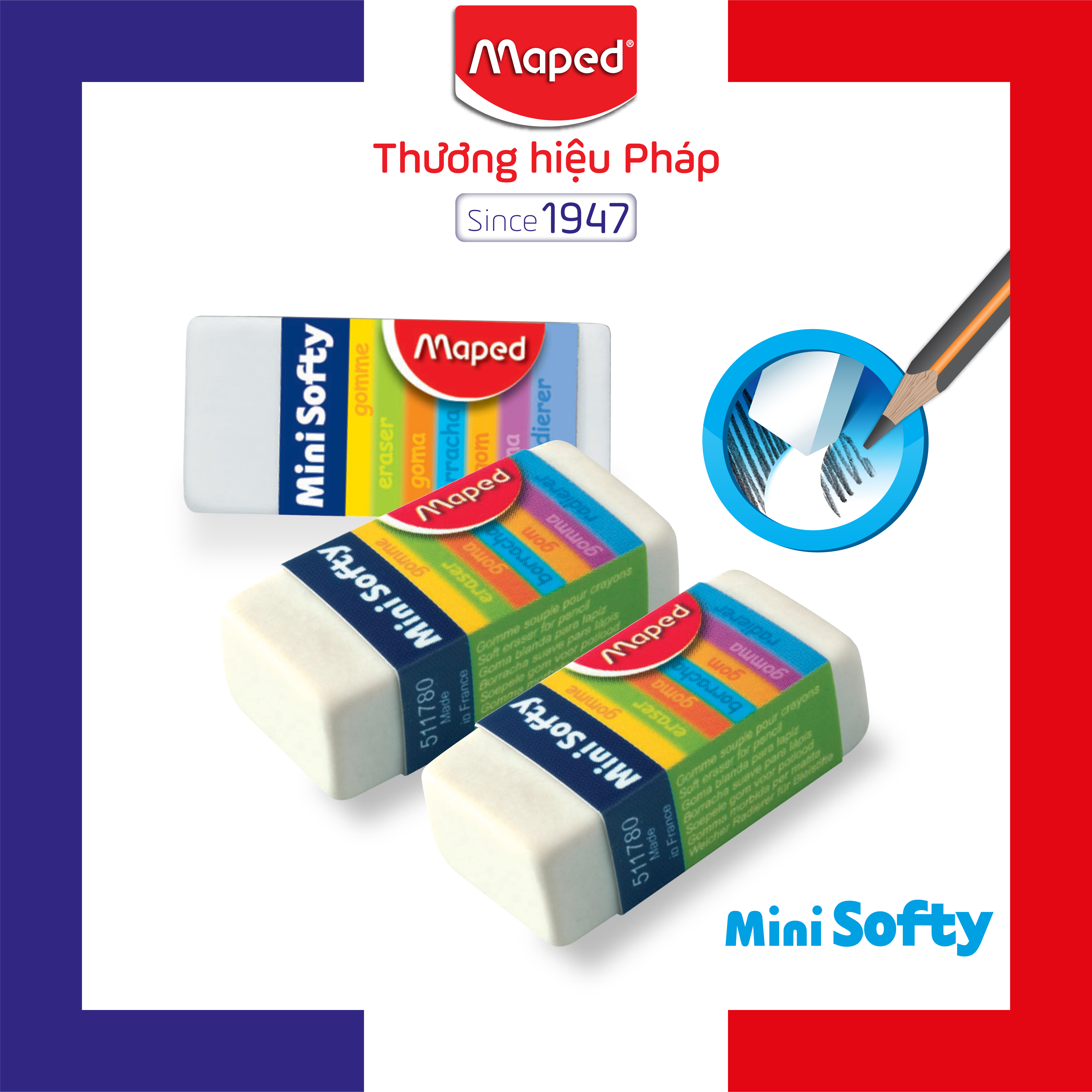 MAPED - Gôm Softy nhỏ - 1 cục
