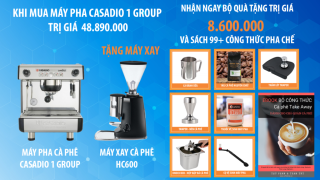 COMBO Máy Pha Cafe CASADIO UNCIDI A1 100% ITALY + MÁY XAY HC600 TẶNG KHÓA thumbnail
