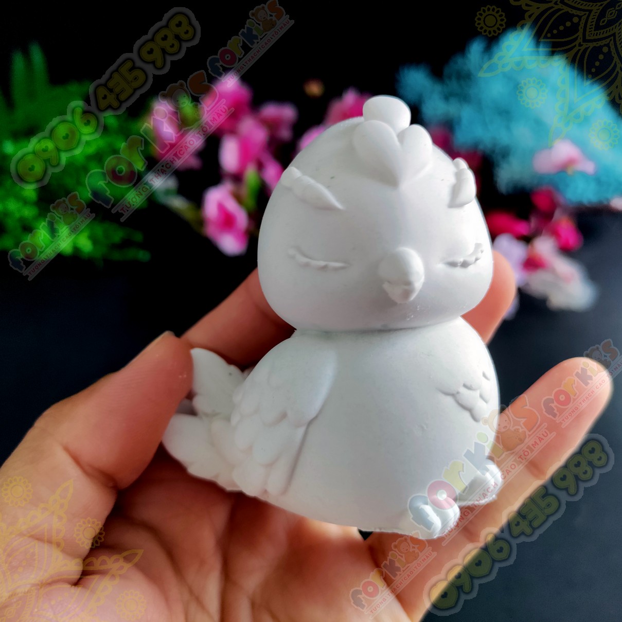 Coloring statue, ancient beast, size M, gypsum statue (without color), sculpture, children's toy