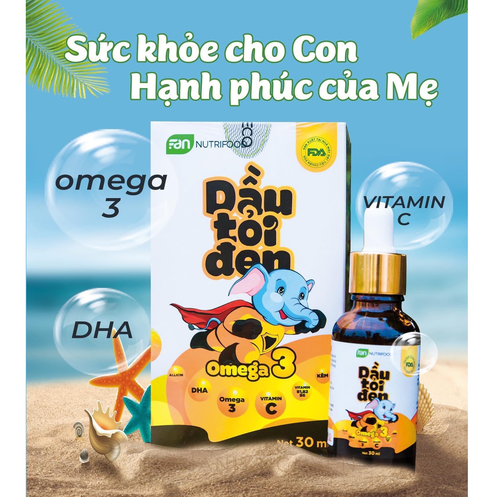 Dầu tỏi Đen Omega 3 Tăng Cường Đề Kháng