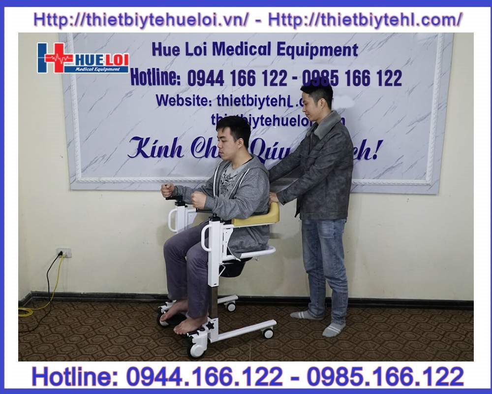 Xe lăn ghép 2 mảnh dich chuyển bệnh nhân