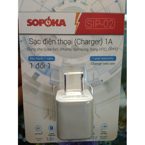 củ sạc điện thoại sopoka Việt Nam