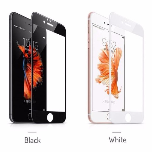 Kính cường lực full màn cho iPhone 6 Plus (trắng)