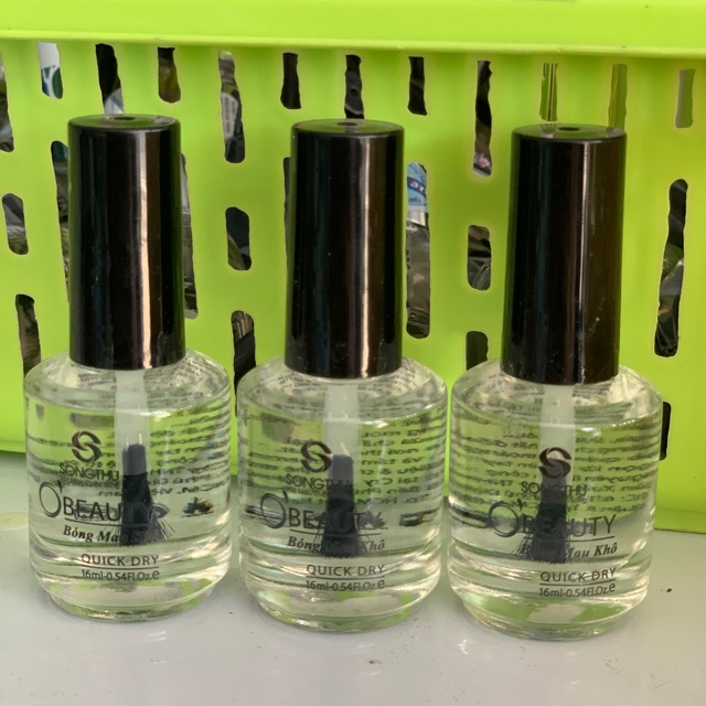 Nước sơn móng tay nước bóng Obeauty 16ml Chính hãng mau khô, bóng bền nuôi dưỡng móng tay