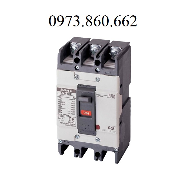 Aptomat MCCB 3P 100A LS - ABN 103C