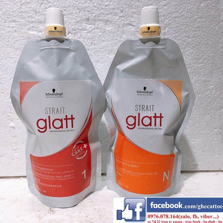 CẶP THUỐC DUỖI ÉP TÓC GLATT SCHWARZKOPF GLATT - Tóc Yếu