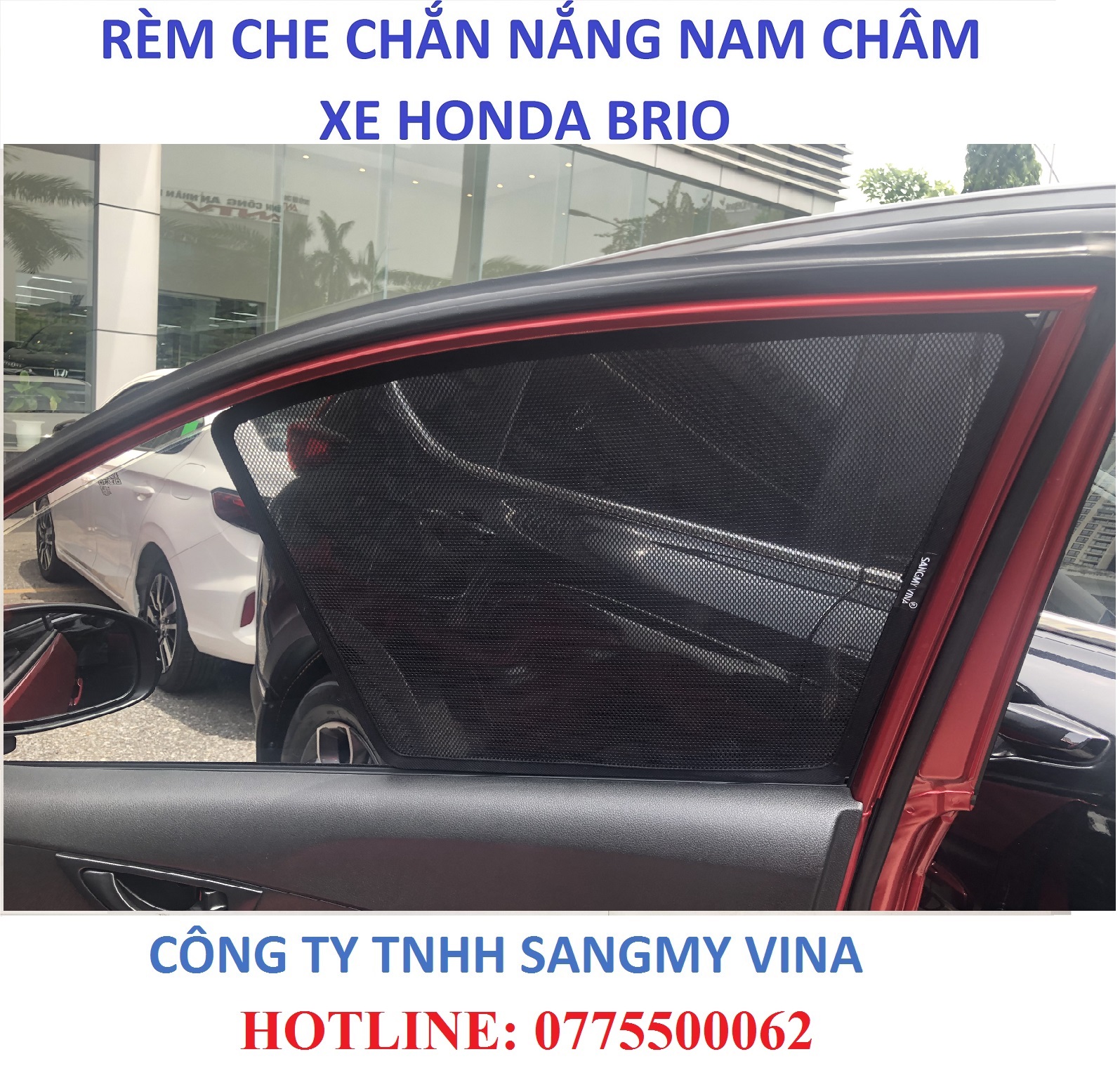 RÈM CHE NẮNG NAM CHÂM XE HONDA BRIO