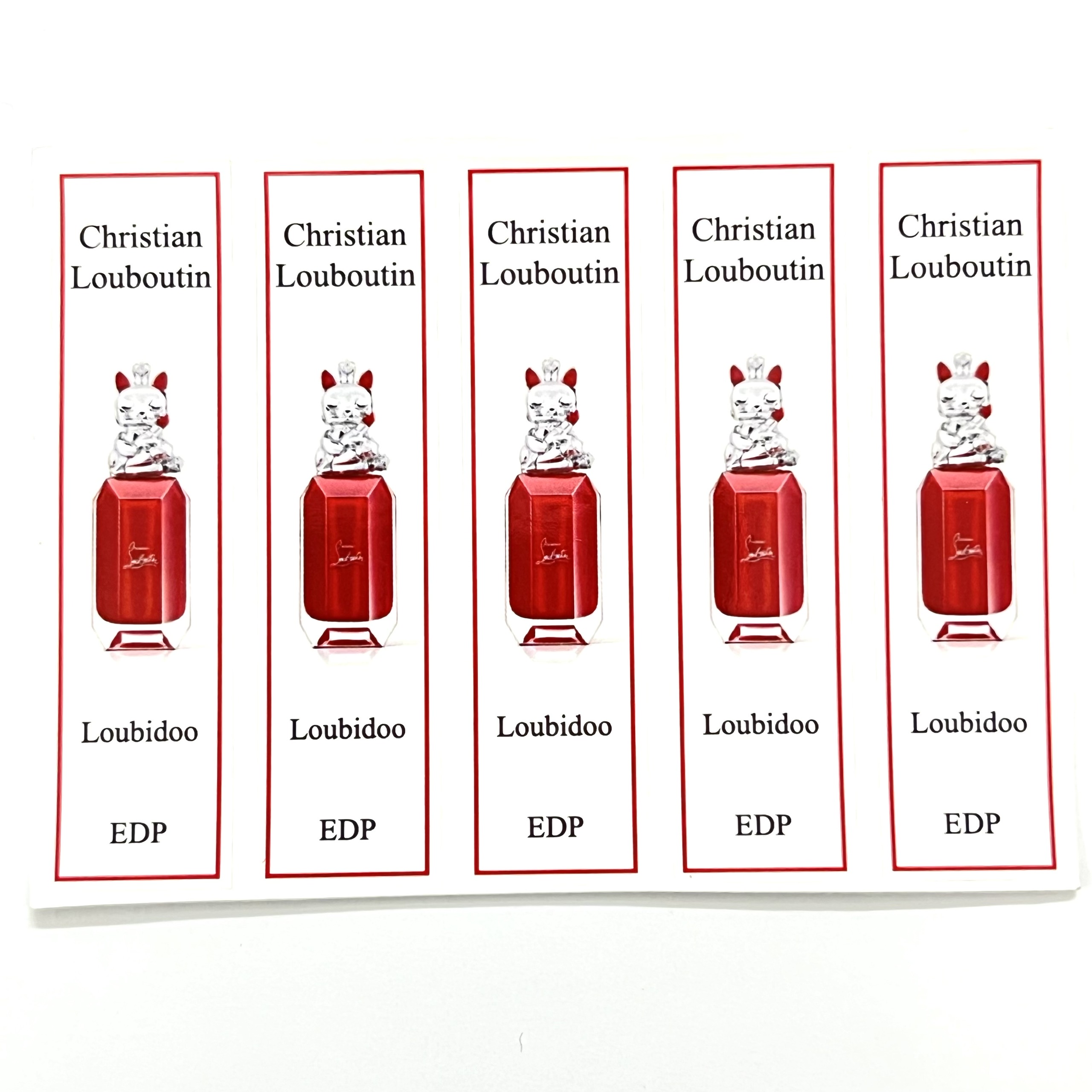 [HCMC] combo 10 PCs Christian louwatin perfume bottle sticker for full range bottle