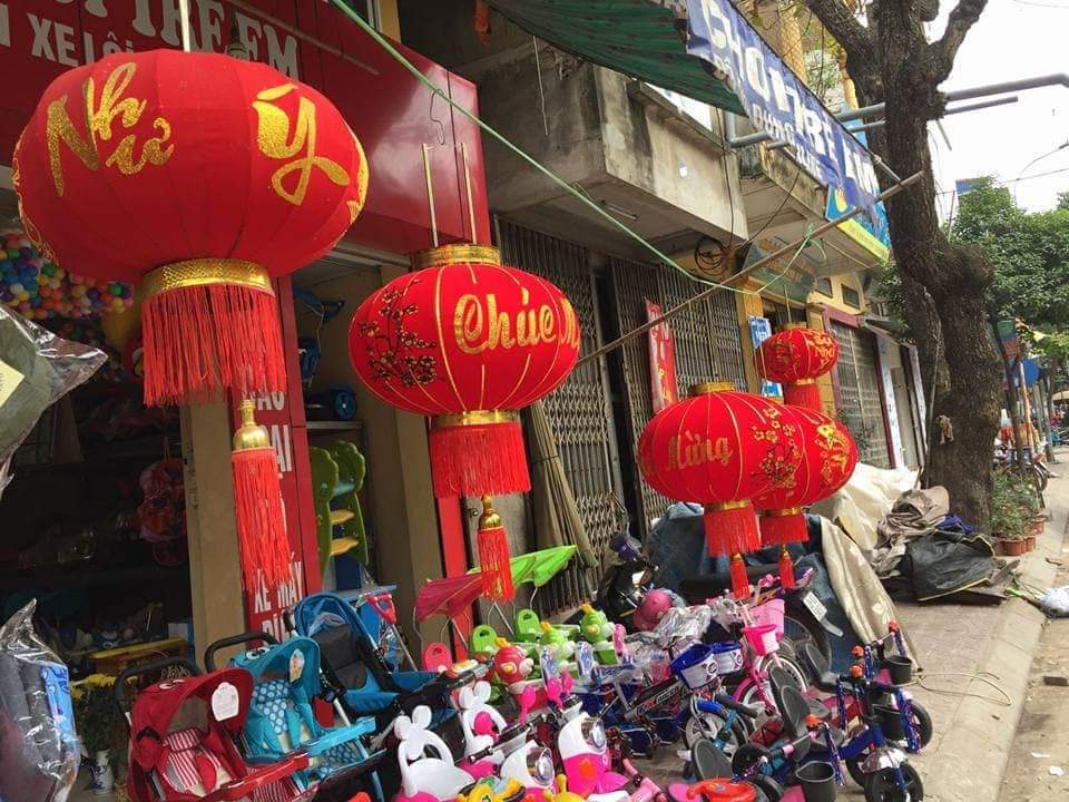 ĐÈN LỒNG TREO TẾT HÀNG CAO CẤP 2 ĐẾ LOẠI 100CM.