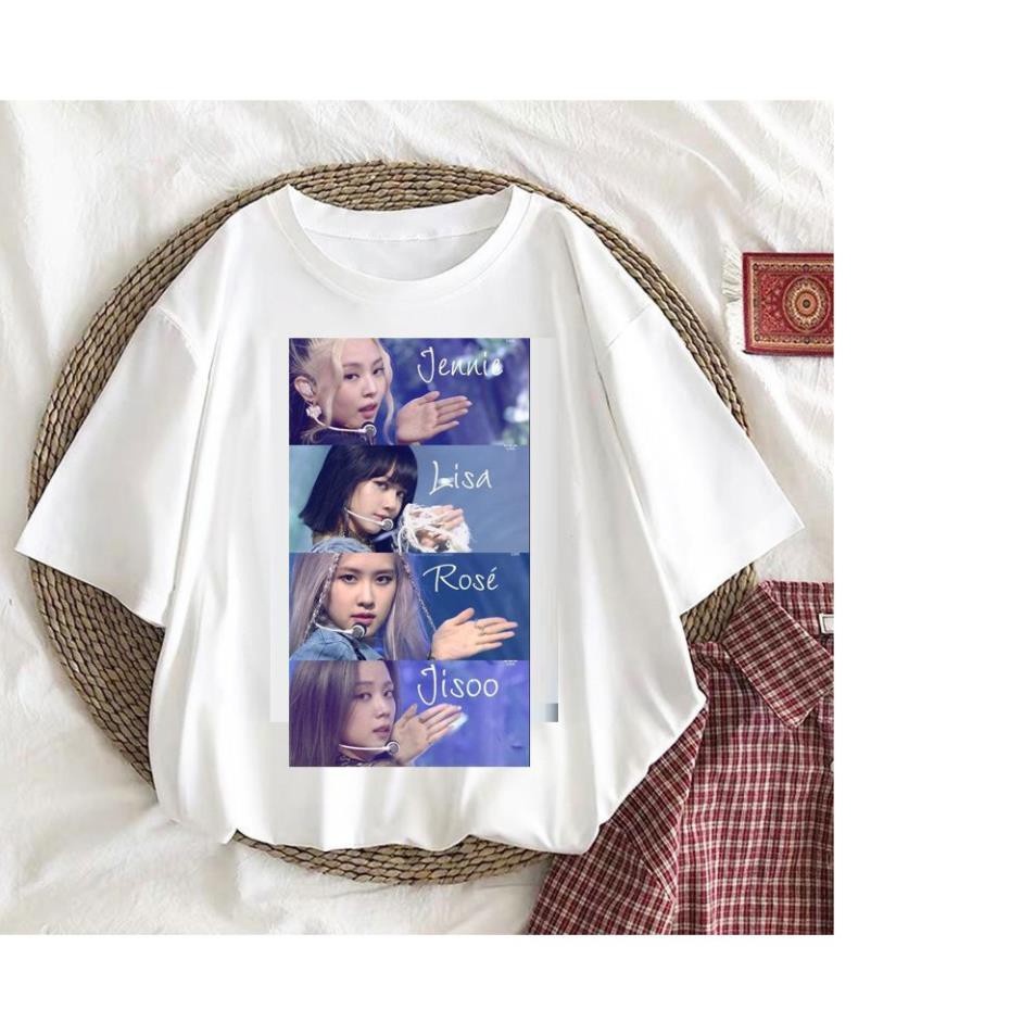 Unisex.genz áo thun rose nhóm nhạc blackpink