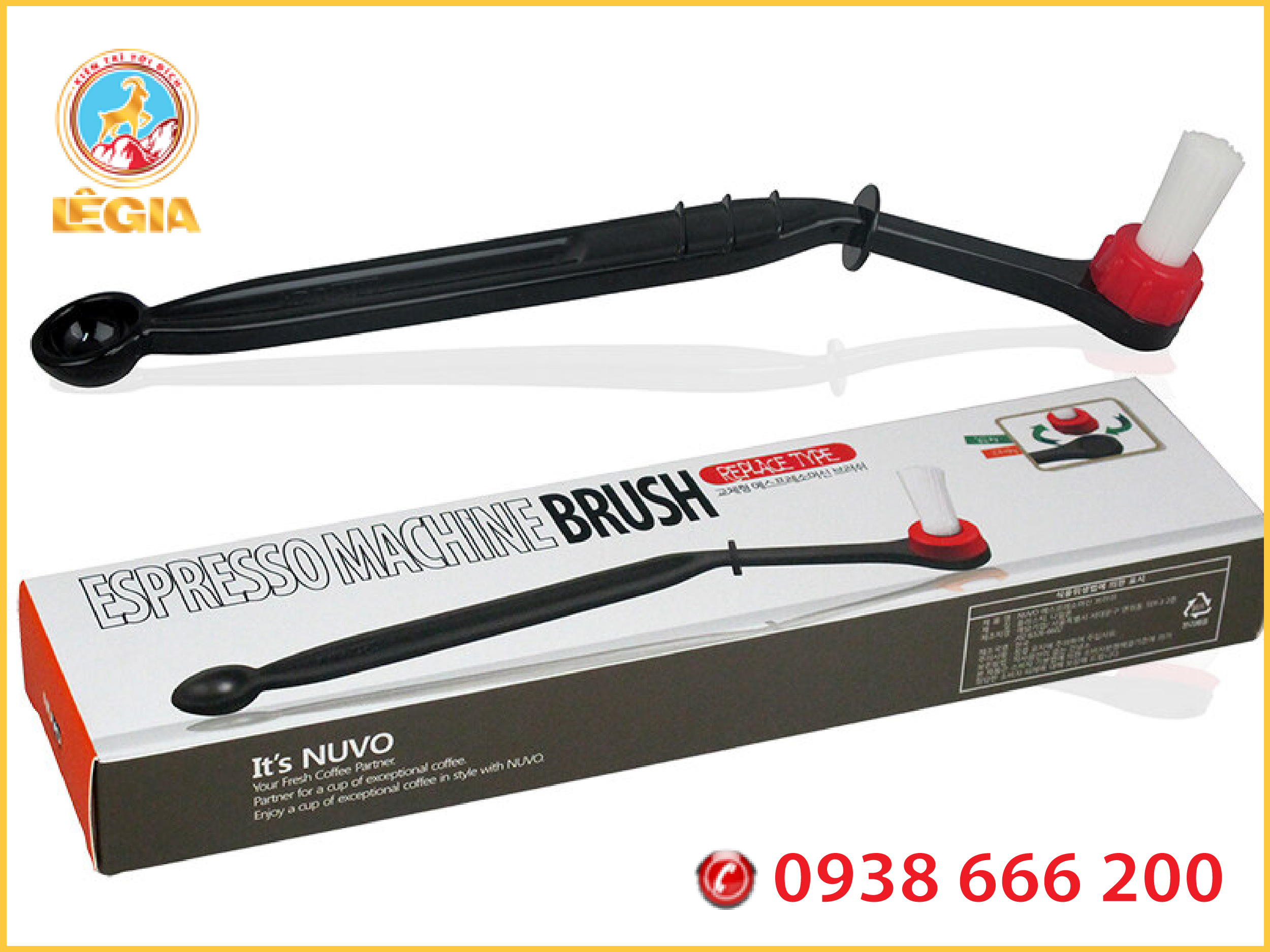Cọ Vệ Sinh Đầu Pha Máy Pha Cafe Espresso Sợi Nylon