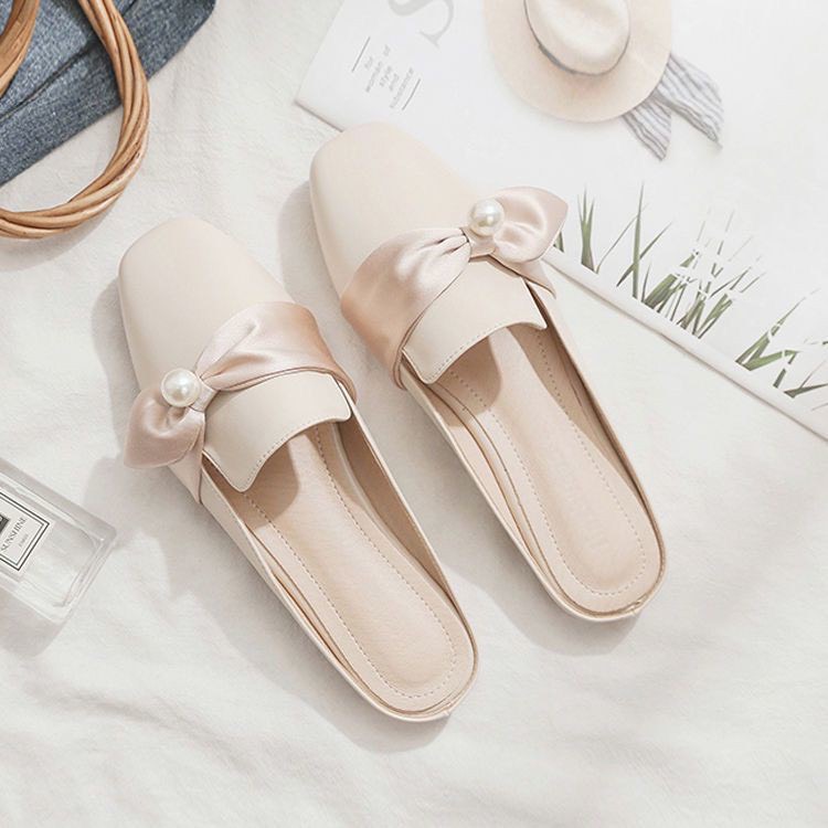 Sục Da Nữ Thắt Dây Lụa Hình Nơ Đính Hạt Ngọc Hàn Quốc( Ảnh Thật Ở Cuối)