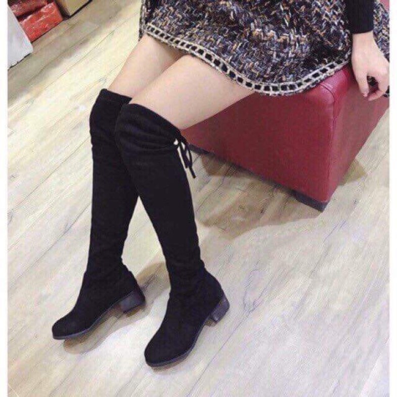 Bốt đùi ullzzang đế 3 phân (có video) giá rẻ